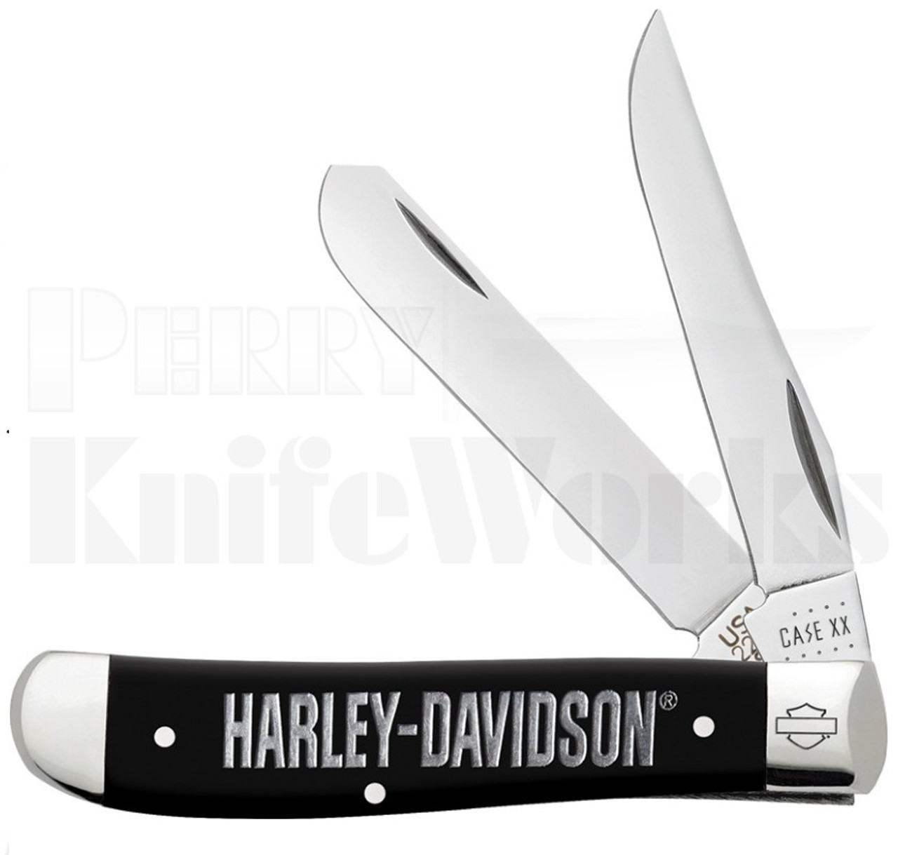 Case XX Harley Davidson Mini Trapper Knife Black 52231 l For Sale