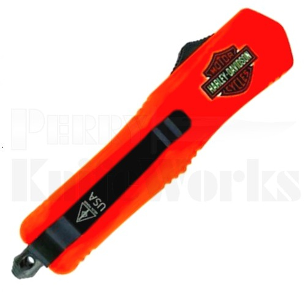 Harley Davidson Orange Mini Automatic Knife