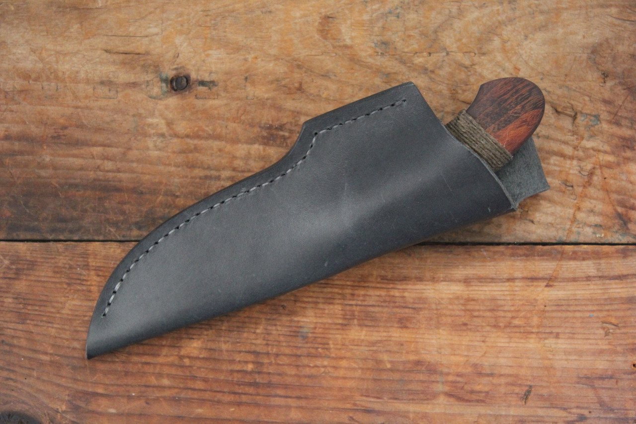 Tony Mont Custom Fixed Blade Knife Goncalo Alves/Hemp l Sheath