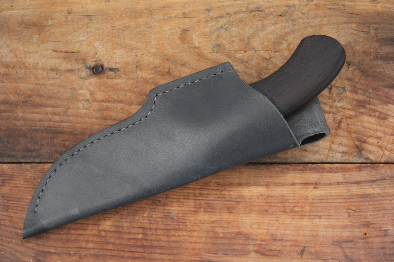 Tony Mont Custom Fixed Blade Knife Wenge Wood l Sheath