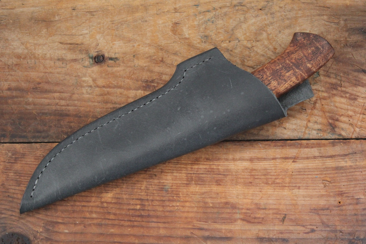 Tony Mont Custom Fixed Blade Knife Curly Marri l Sheath