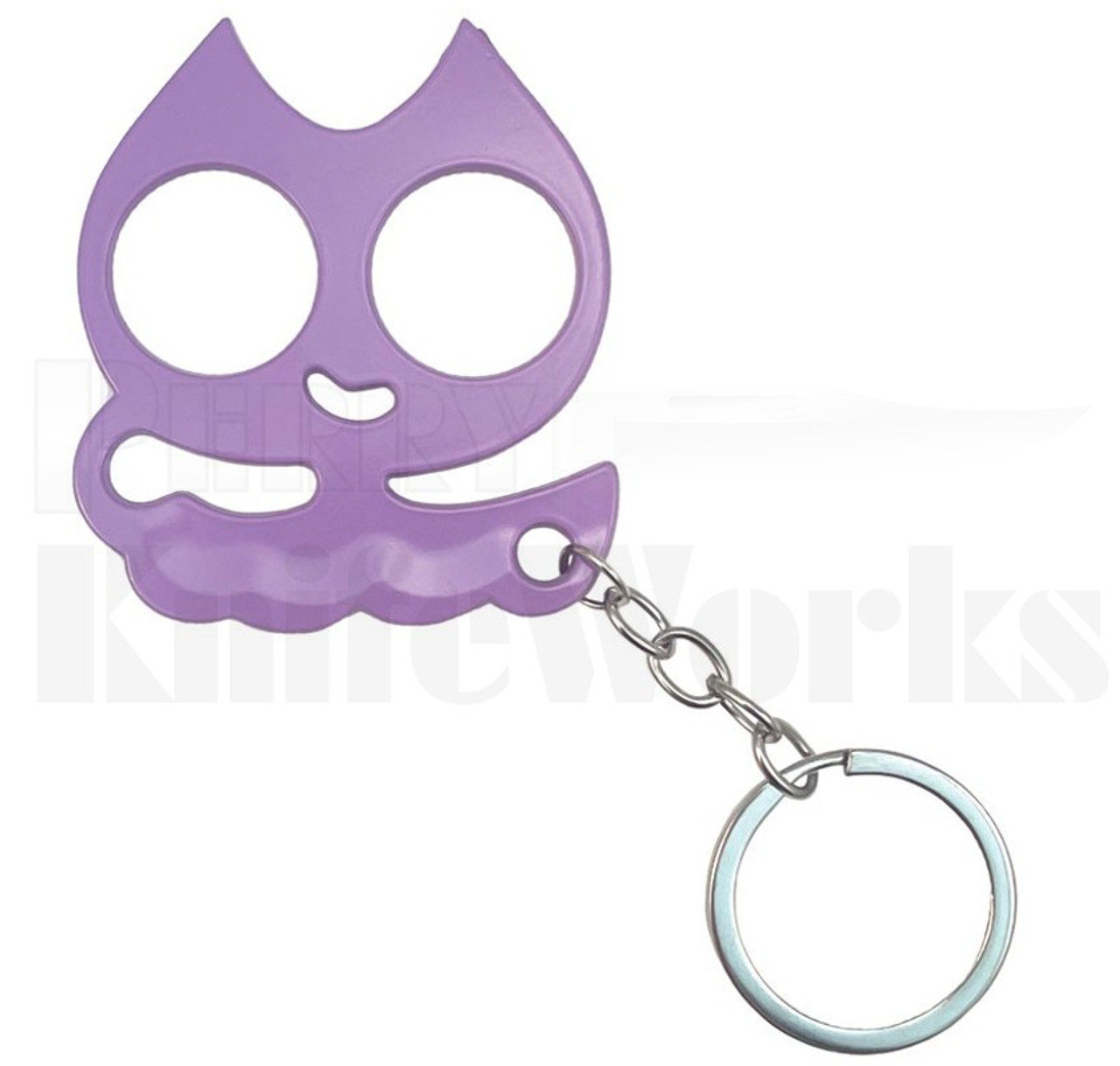 No More Nice Kitty Self Defense Knuckles Purple l For Sale