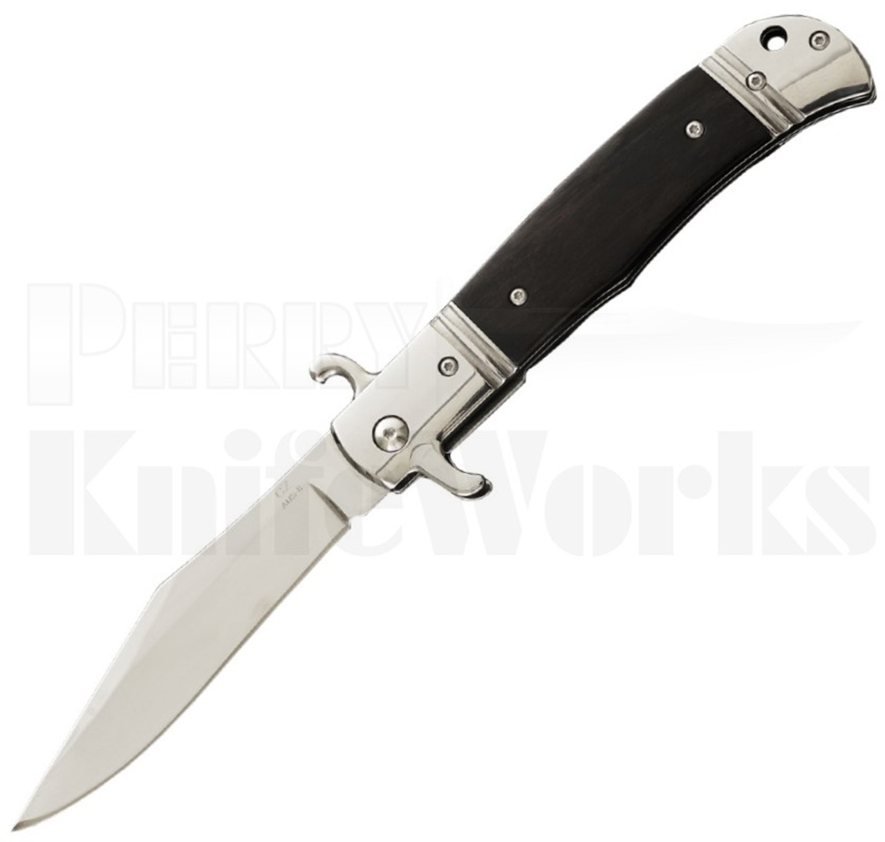 CZ Bolster Release Automatic Knife Ebony Wood l For Sale