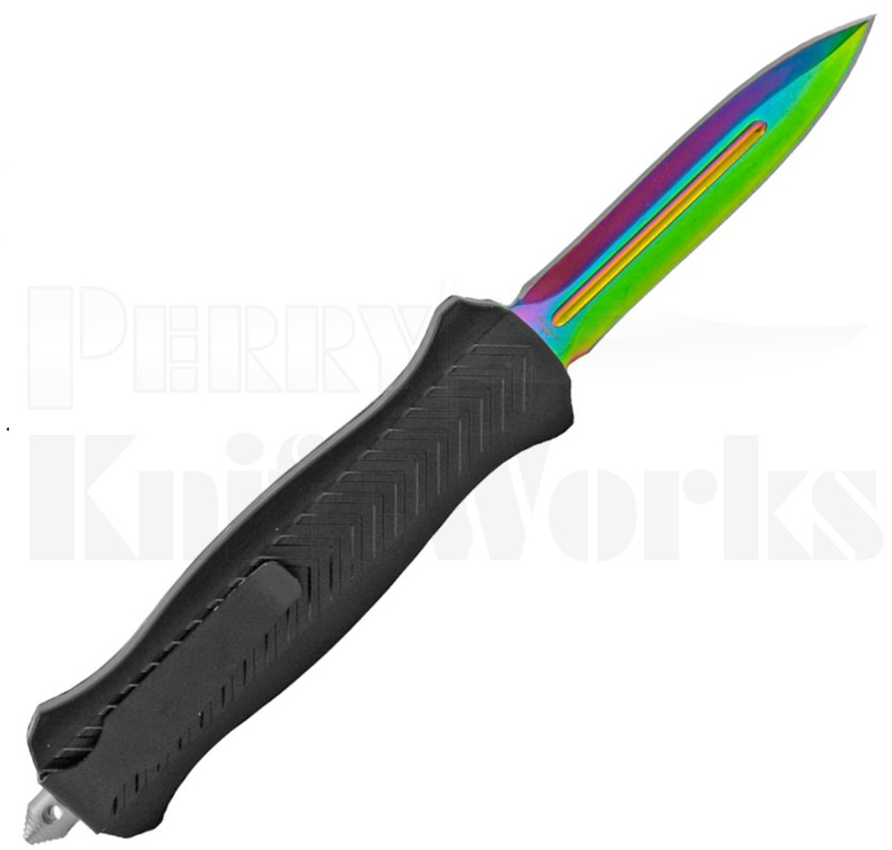 Delta Force OTF Dagger Automatic Knife Black Tread l Spectrum