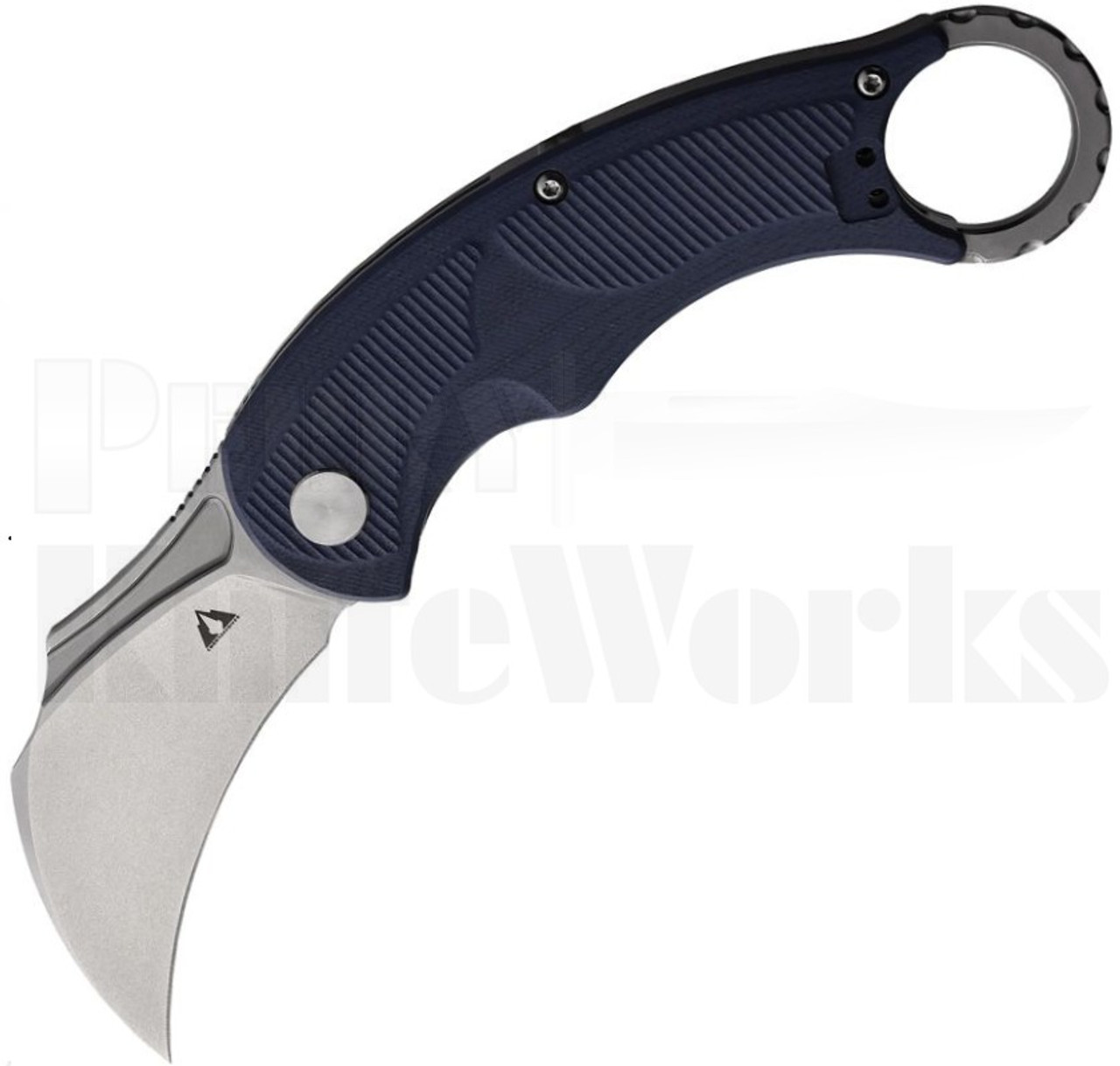 CMB Made Knives Falcon Linerlock Blue G-10 l For Sale