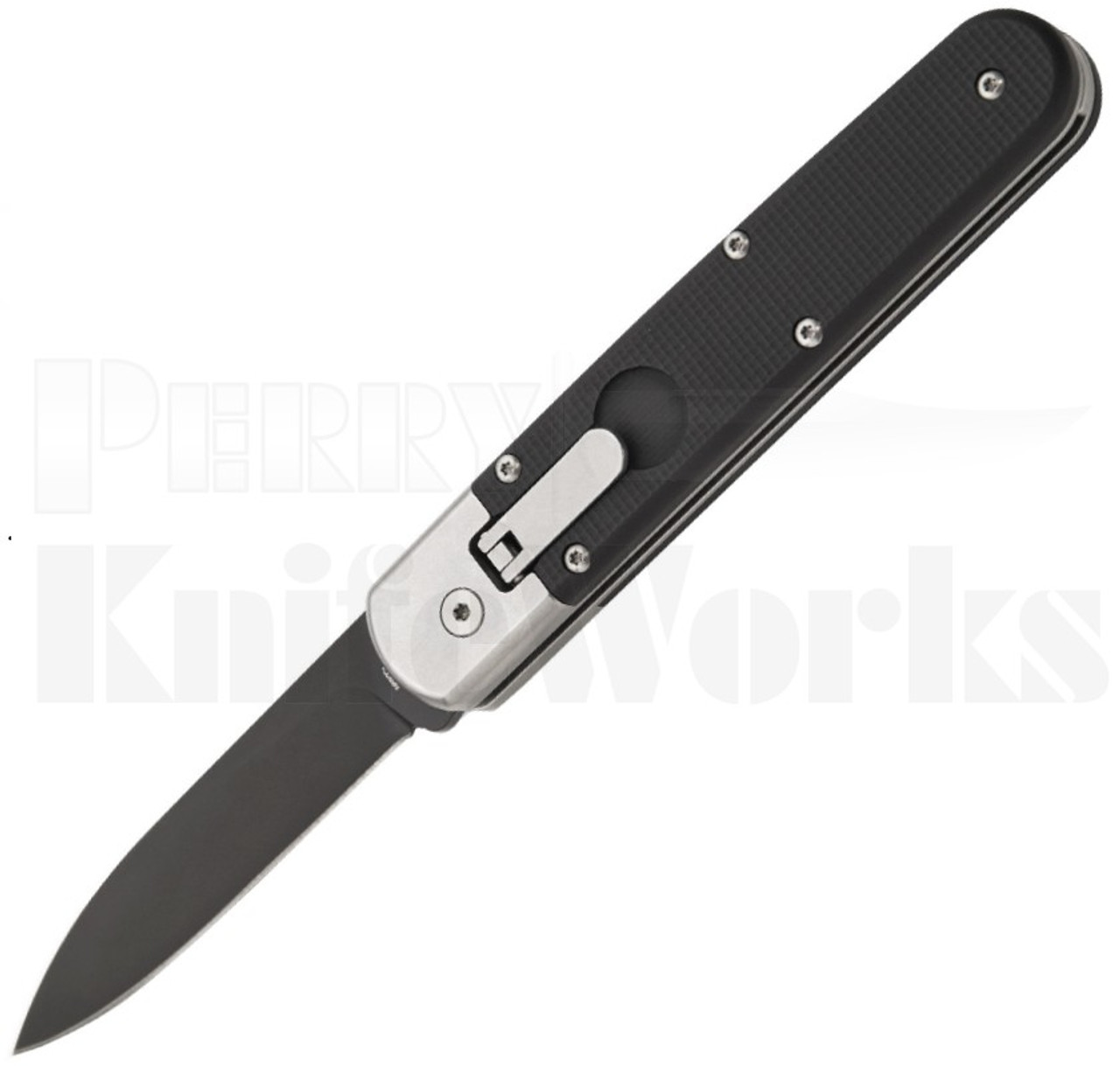 AGA Campolin Baron Elite Automatic Knife Black l Black Blade l For Sale
