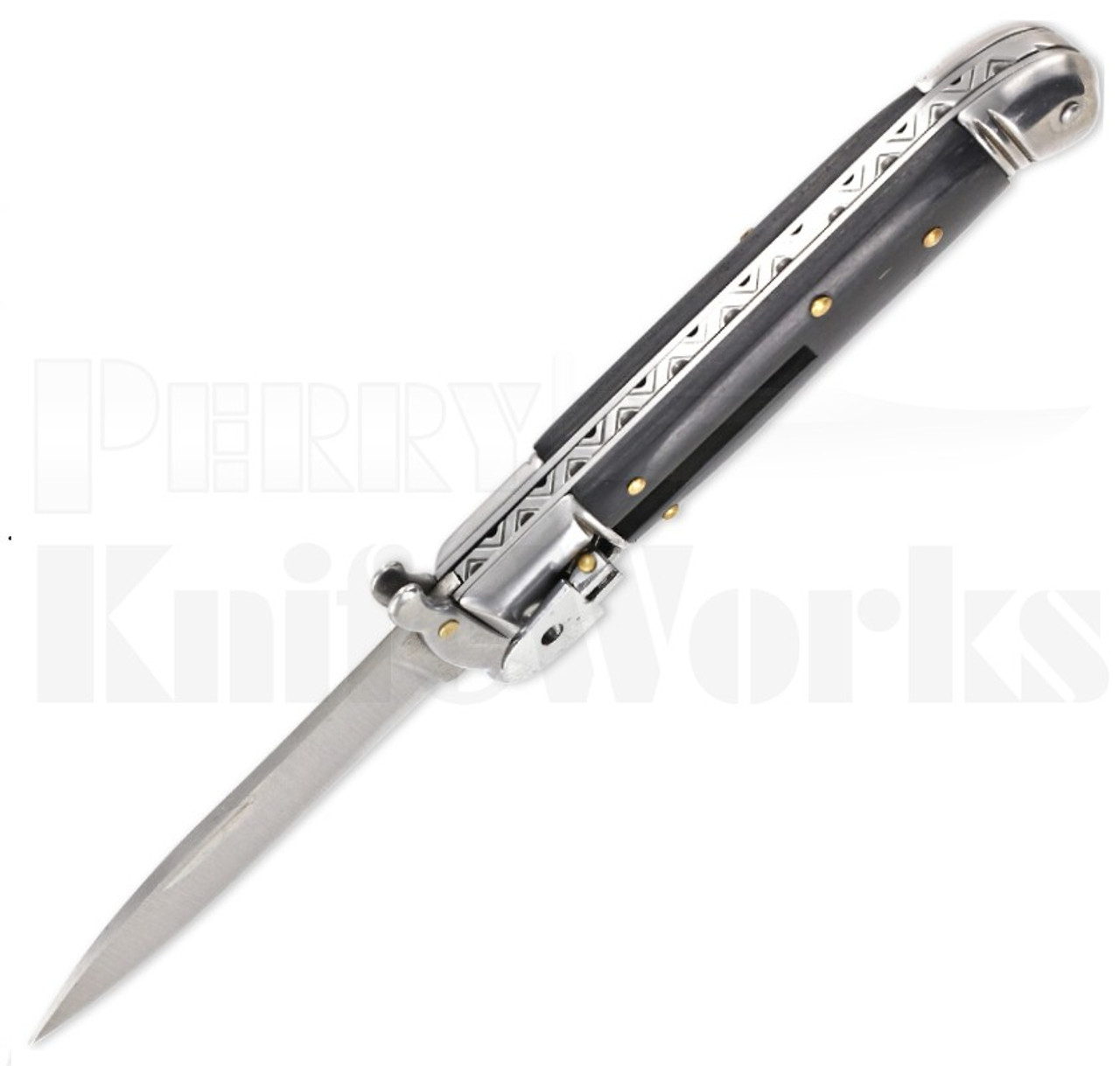 Milano 8" Leverlock Swinguard Automatic Knife Blackwood