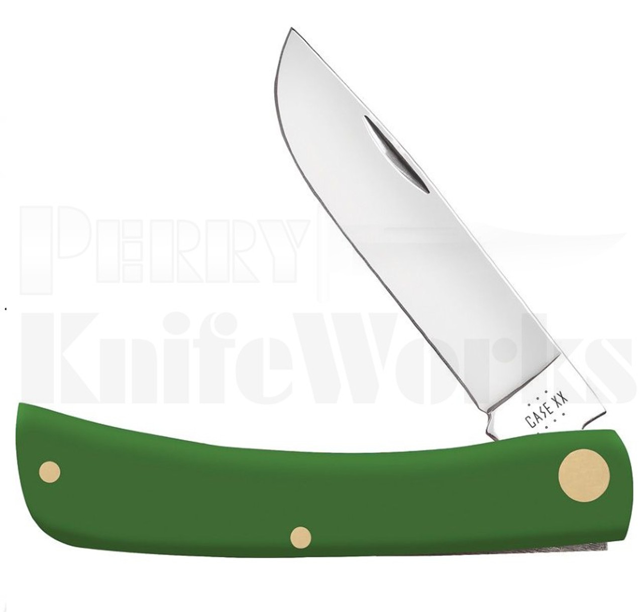 Case XX Green Synthetic Sod Buster Jr Knife l For Sale