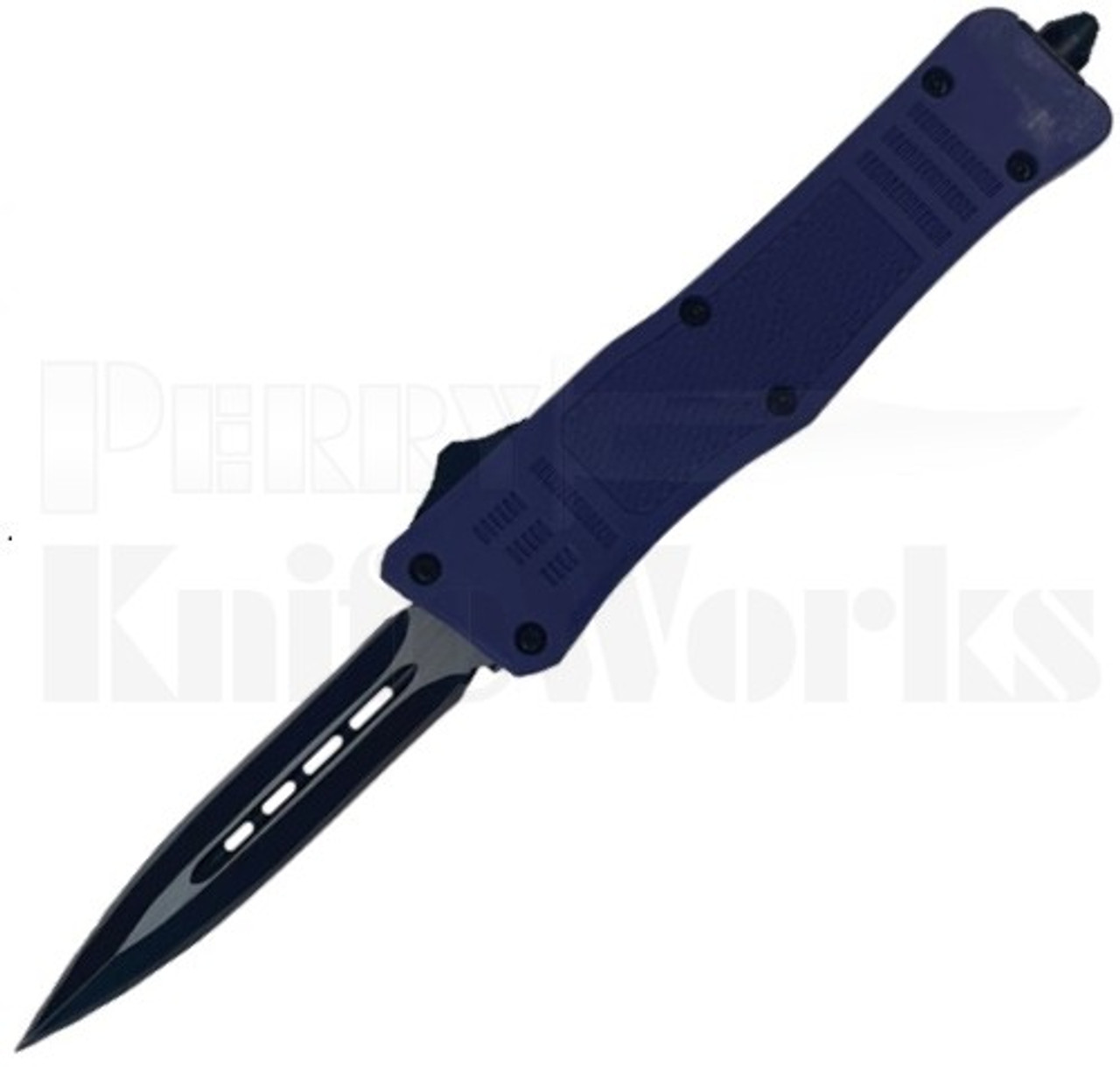 Delta Force Mini Automatic Knife Purple l 2-Tone Dagger Blade l For Sale