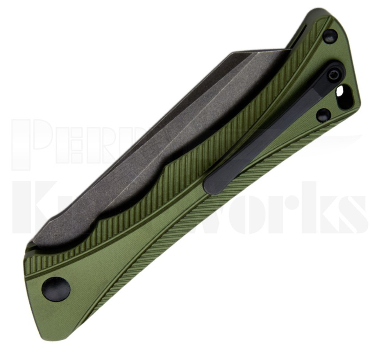 AKC X-treme Smarty Automatic Knife Green/Black l Blackwash Blade