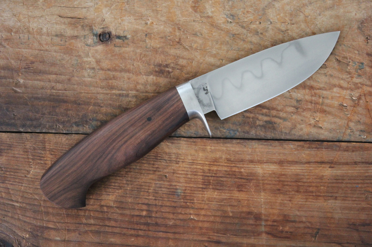 Tony Mont Custom Fixed Blade Hunter Knife Rosewood l Hamon