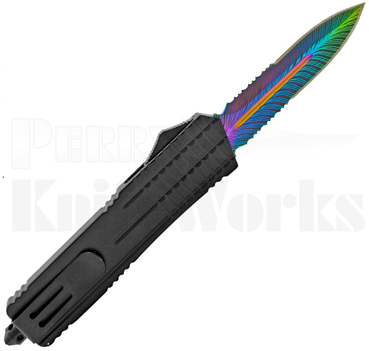 Delta Force OTF Automatic Knife Black Frag l Spectrum Serrated