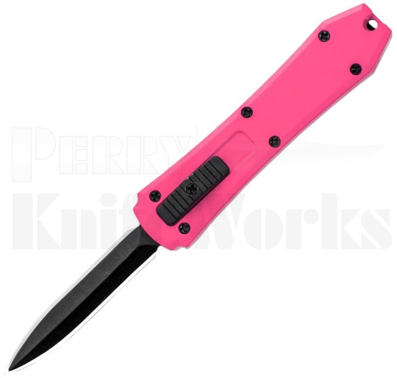 Coffin Blaster 2.0 Pink D/A OTF Automatic Knife l 2.0" Black Blade l For Sale