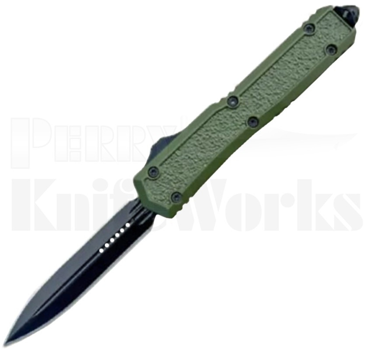 Delta Force D/A OTF Automatic Knife Green l Black Dagger l For Sale
