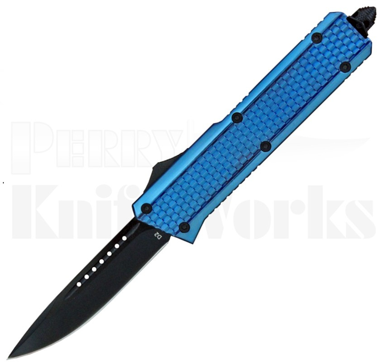 Delta Force Elite Model-B Automatic Knife Blue l 3.7" Blade l For Sale