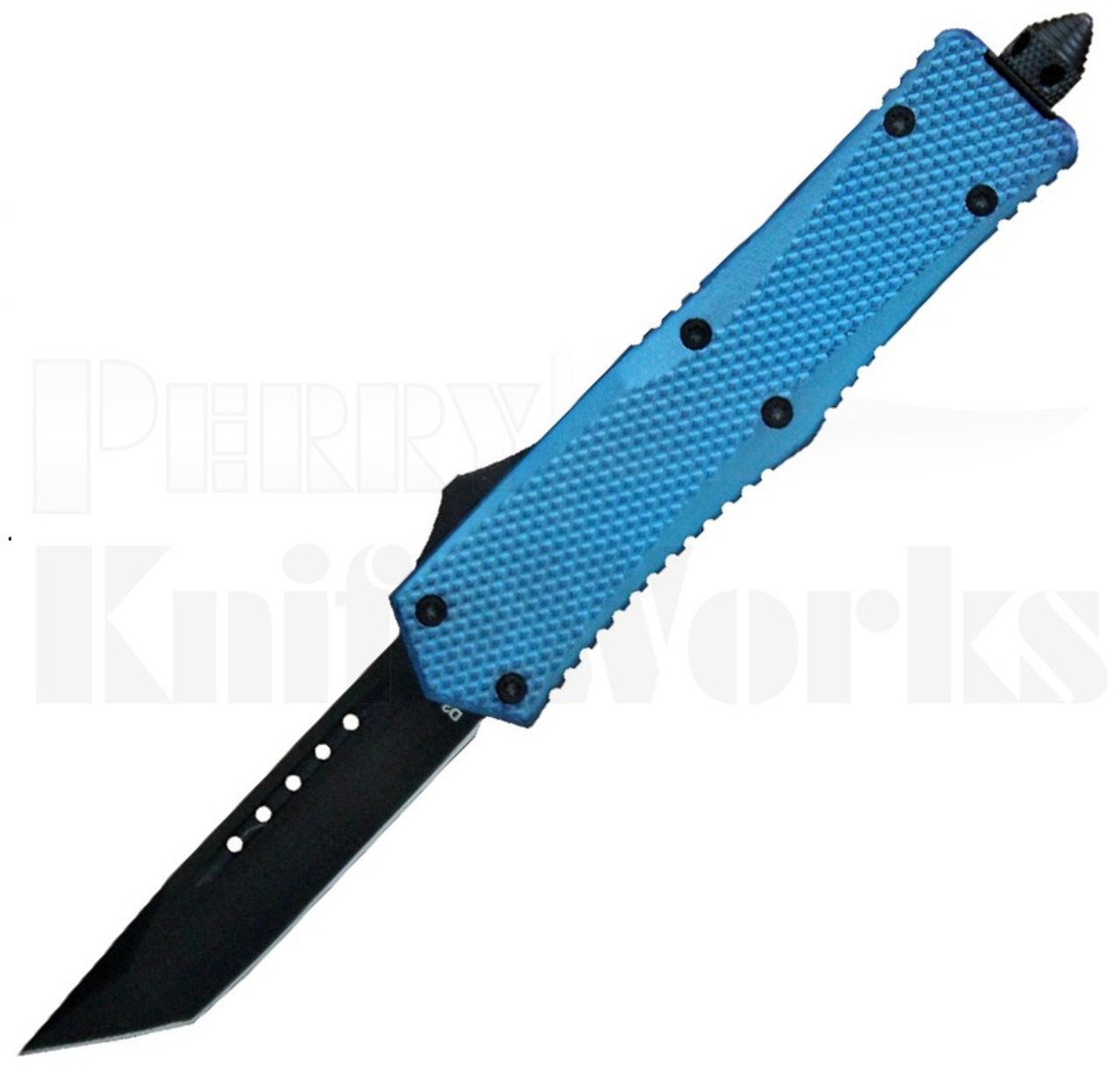 Delta Force Elite Model-C Tanto Automatic Knife Blue l 3.2" Blade l For Sale