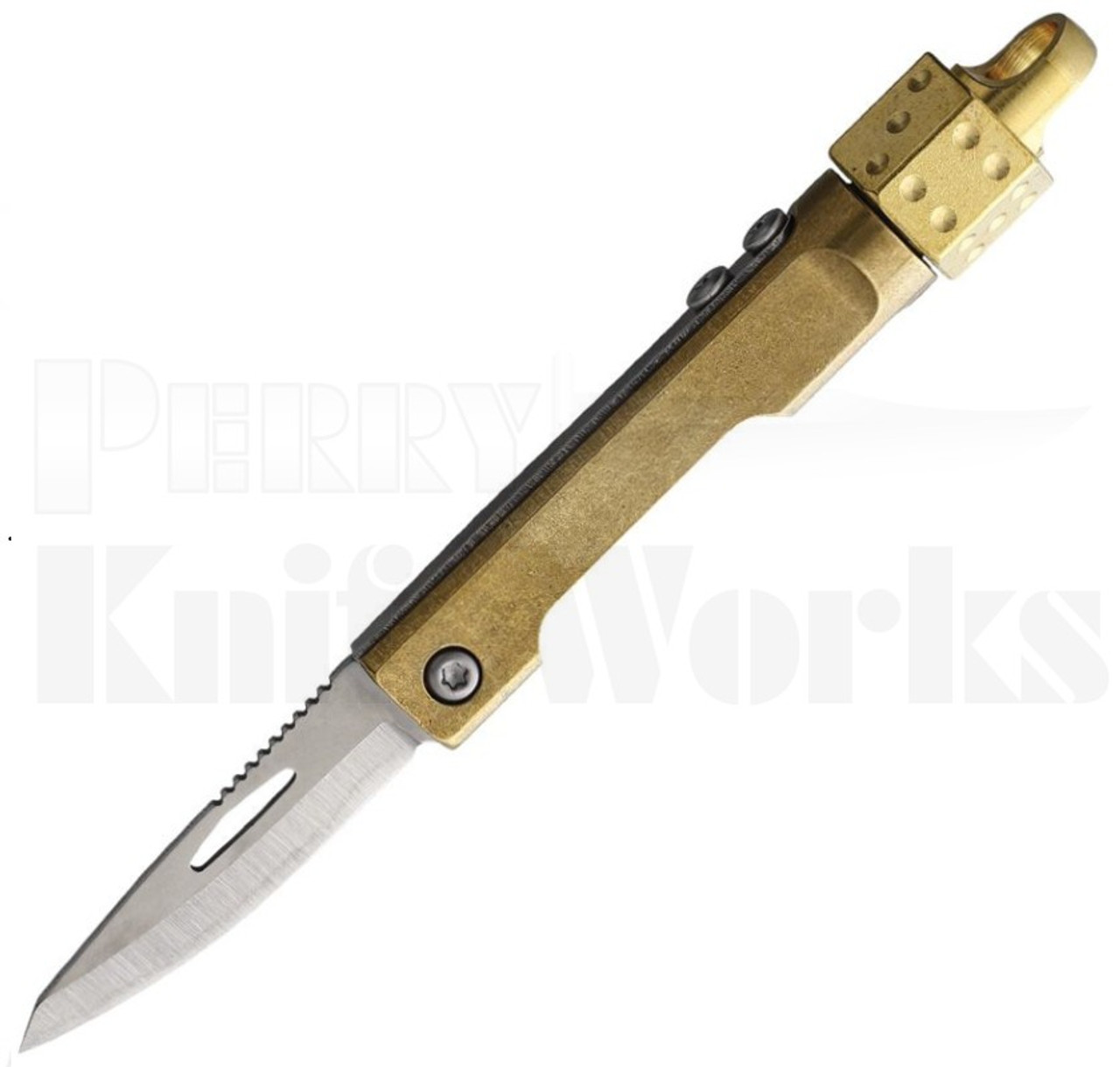 Ketuo Dice EDC Mini Folder Knife Brass l For Sale