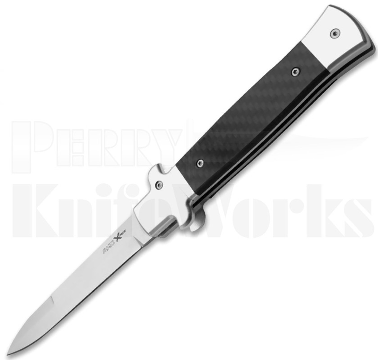AKC X-treme Shadow 9" Automatic Knife Carbon Fiber l Stonewash l For Sale