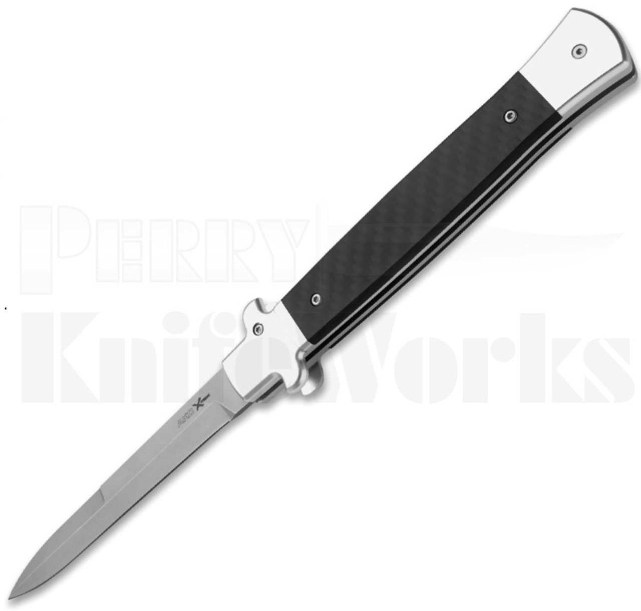 AKC X-treme Shadow 11" Automatic Knife Carbon Fiber l Stonewash l For Sale