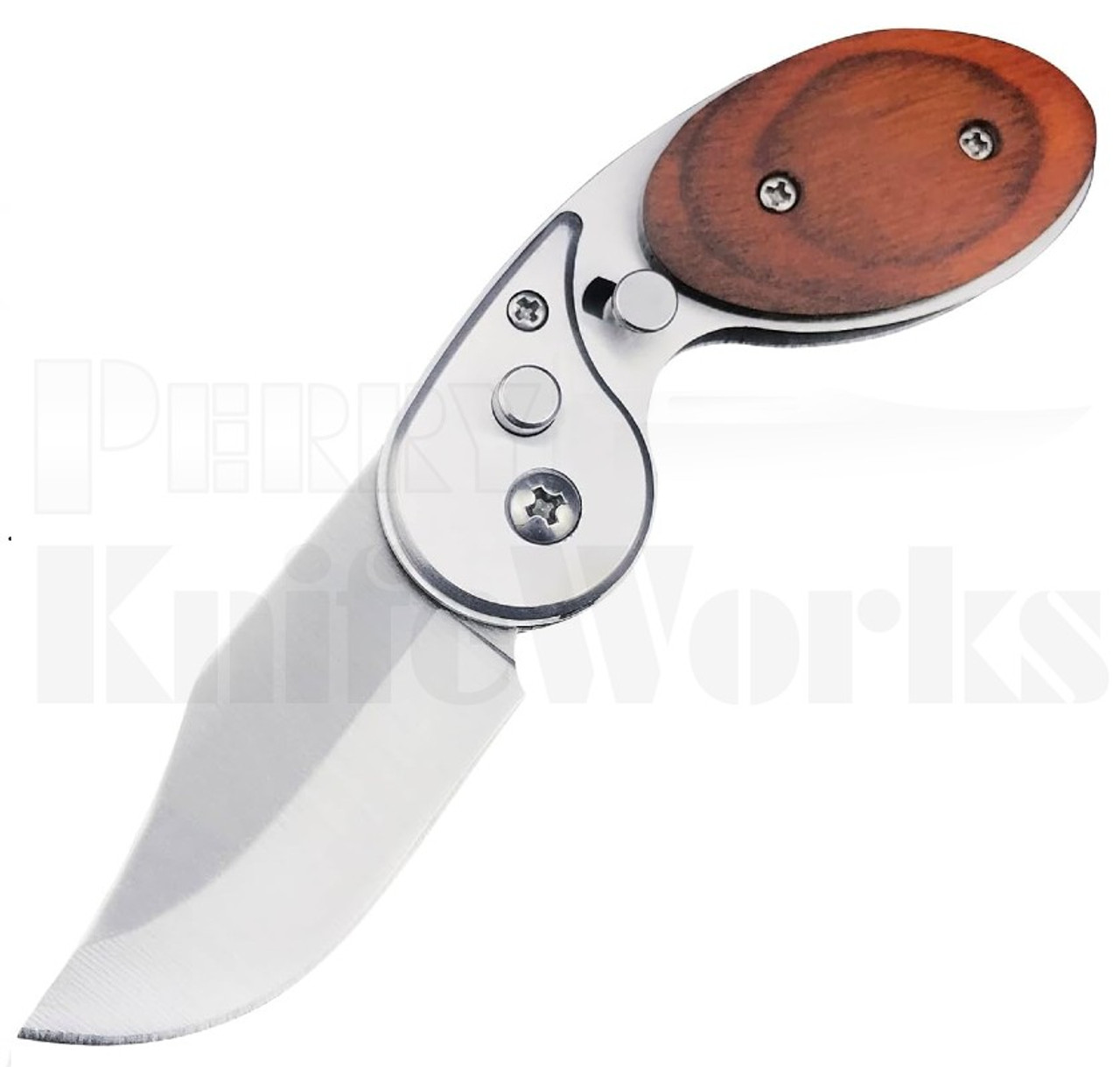 Milano Automatic Knife Wood (2.0" Satin) N-81 l For Sale