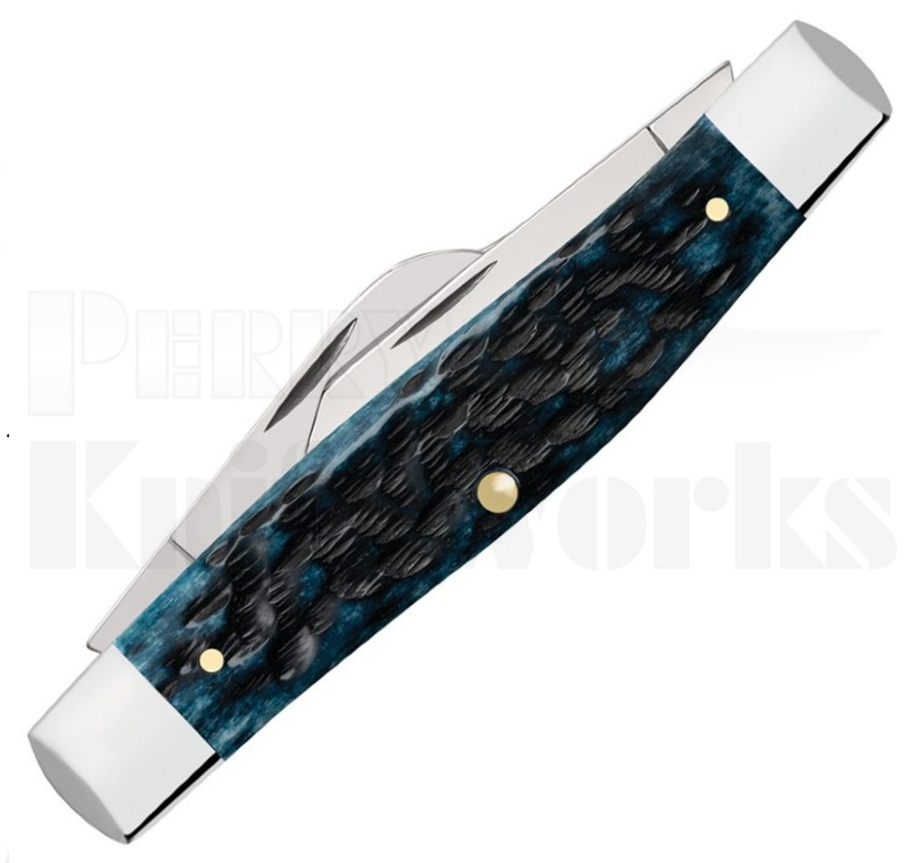 Case Mediterranean Blue Bone Large Stockman Knife