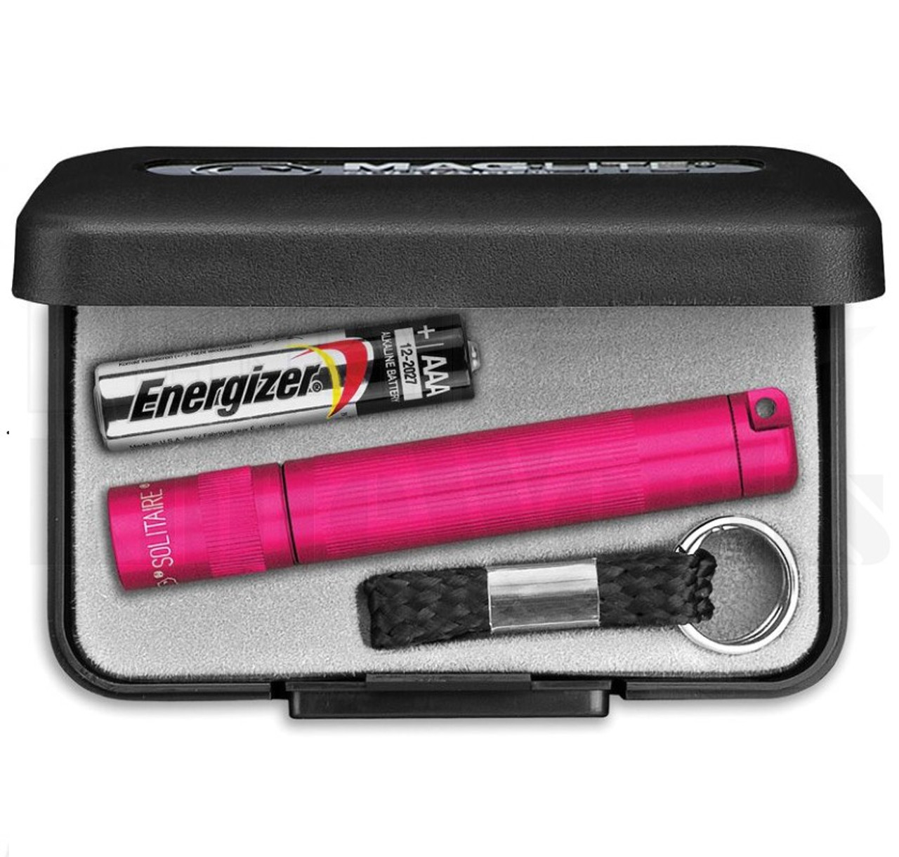 Maglite Solitaire Flashlight Keychain AAA Pink Aluminum l For Sale