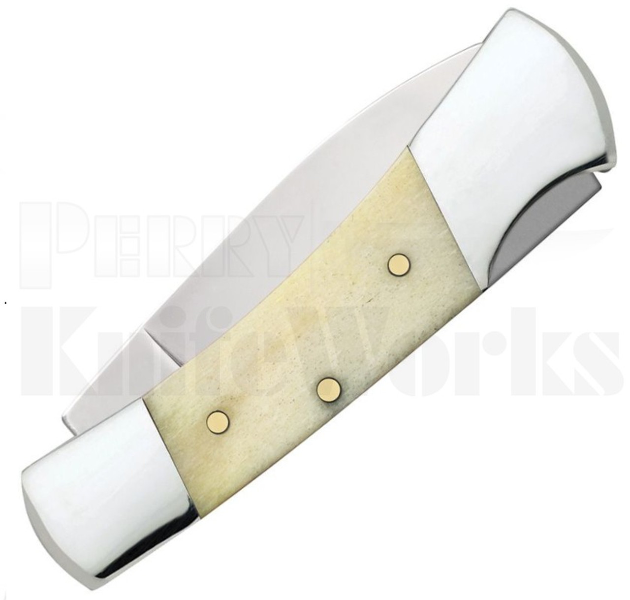 Case Natural Smooth Bone Lockback Knife 13314