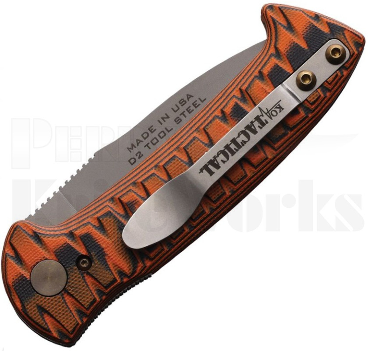 Knives of Alaska Strike Force Automatic Knife Orange/Black