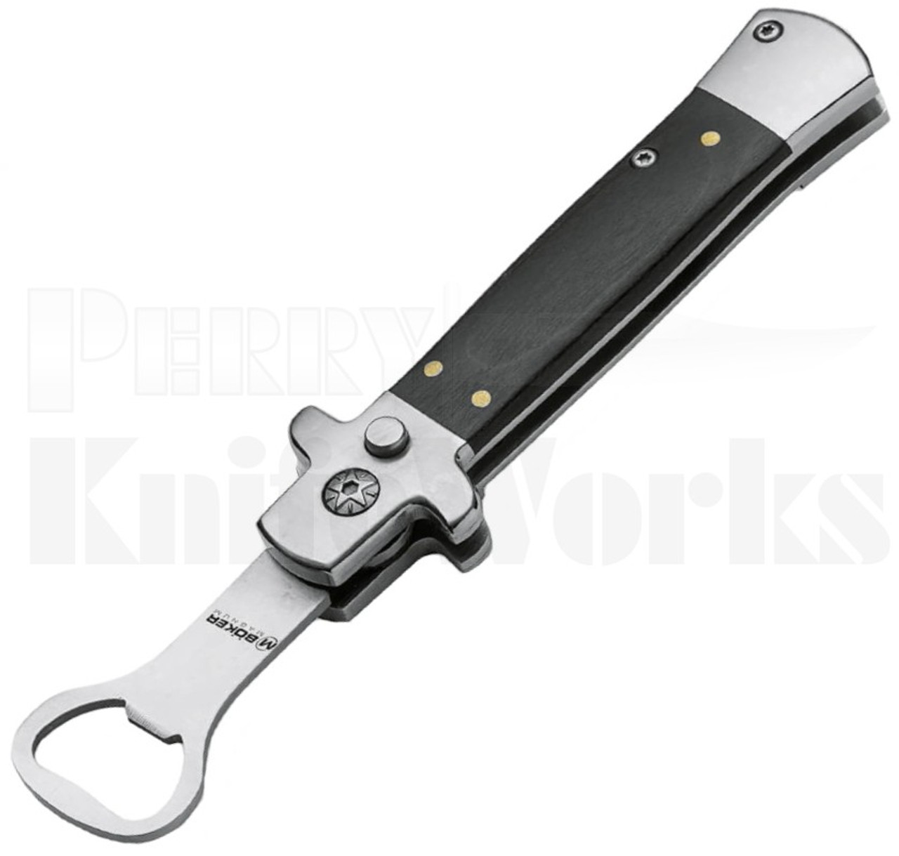 Boker Magnum Wingman Auto Bottle Opener Pakka Wood 09YR252 l For Sale