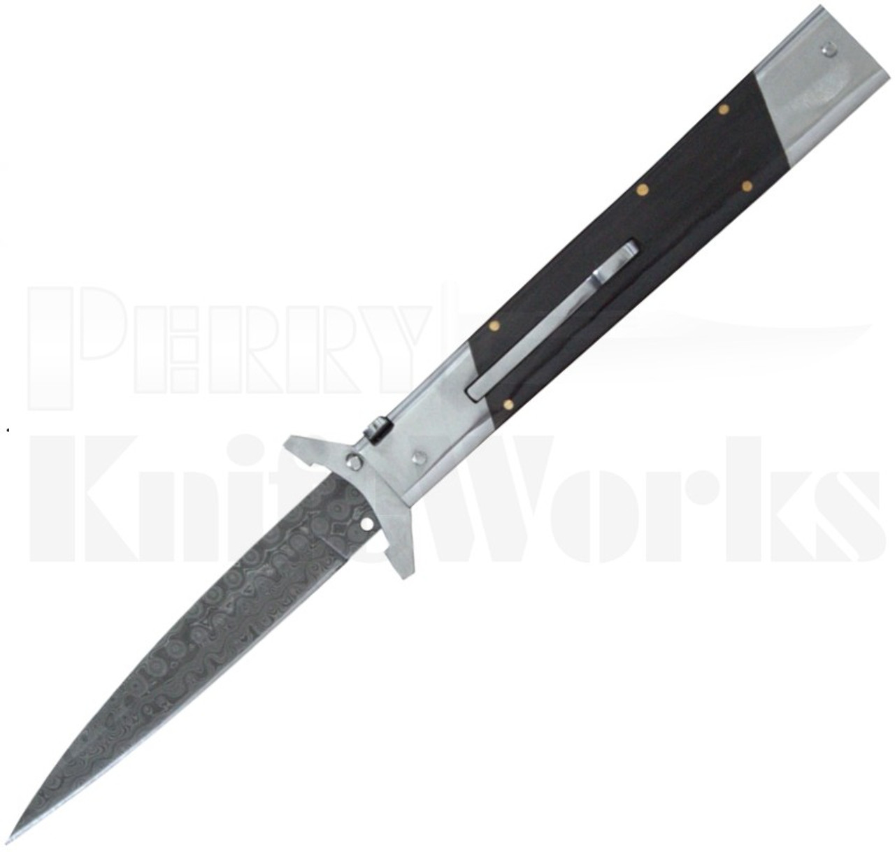 Samir Ahmad 11" Dark Horn Swinguard Automatic Knife l For Sale