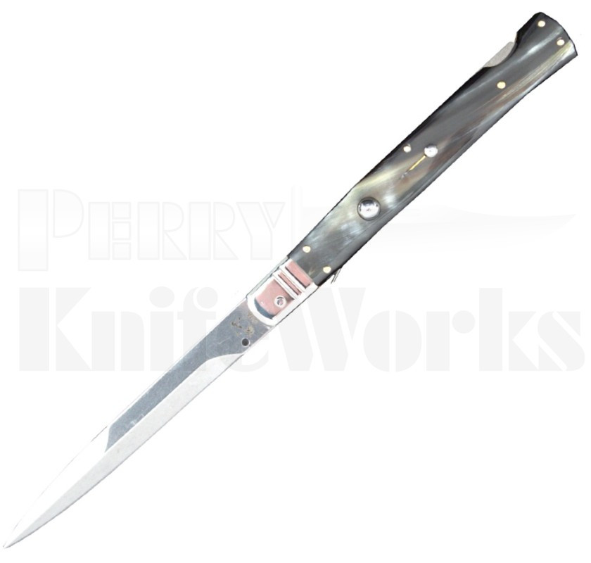 HermosoLago Dolphins Maniago Shark Italian Stiletto Knife Brazilian Horn