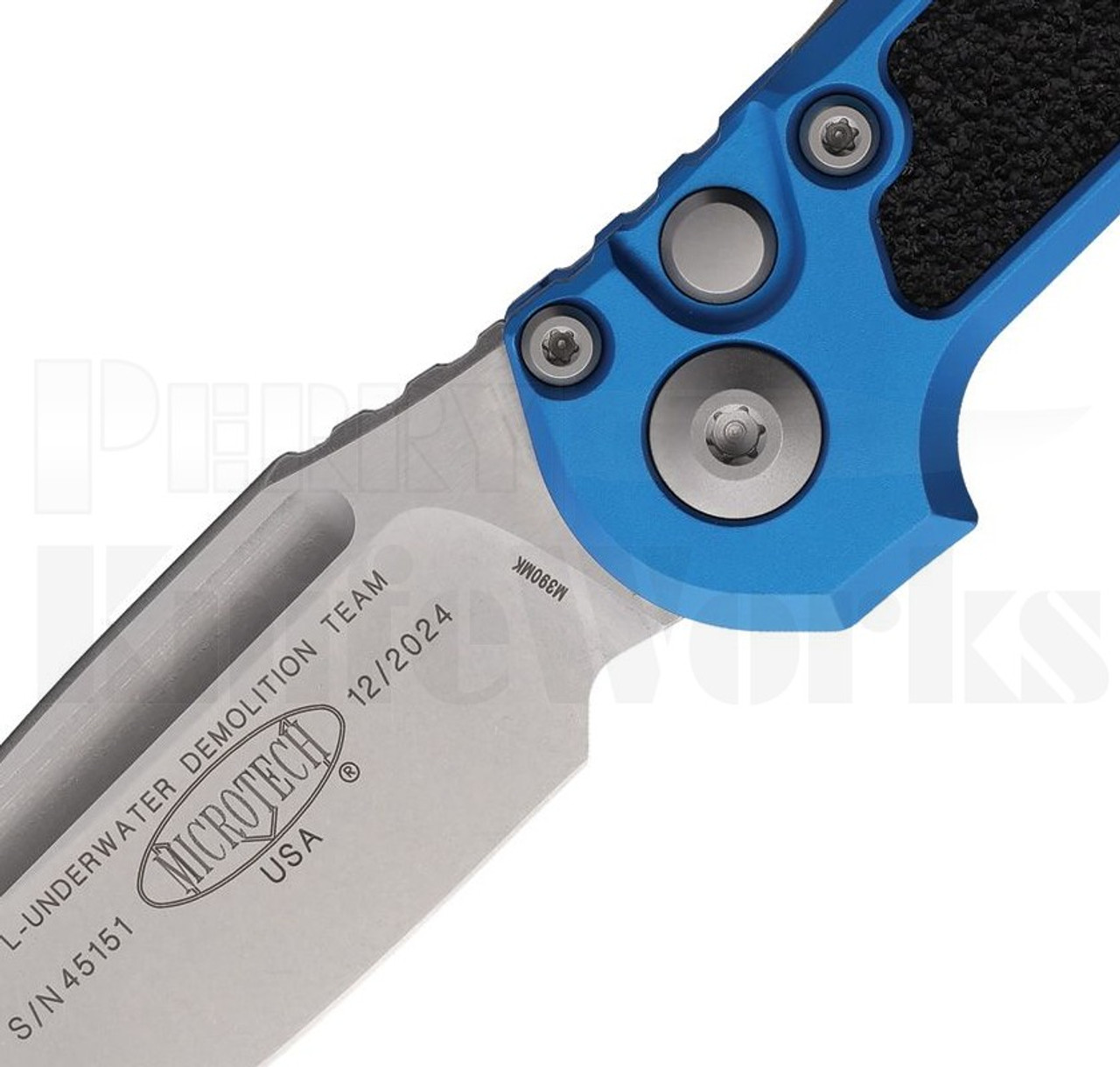 Microtech LUDT Gen III T/E Automatic Knife Blue l Stonewash
