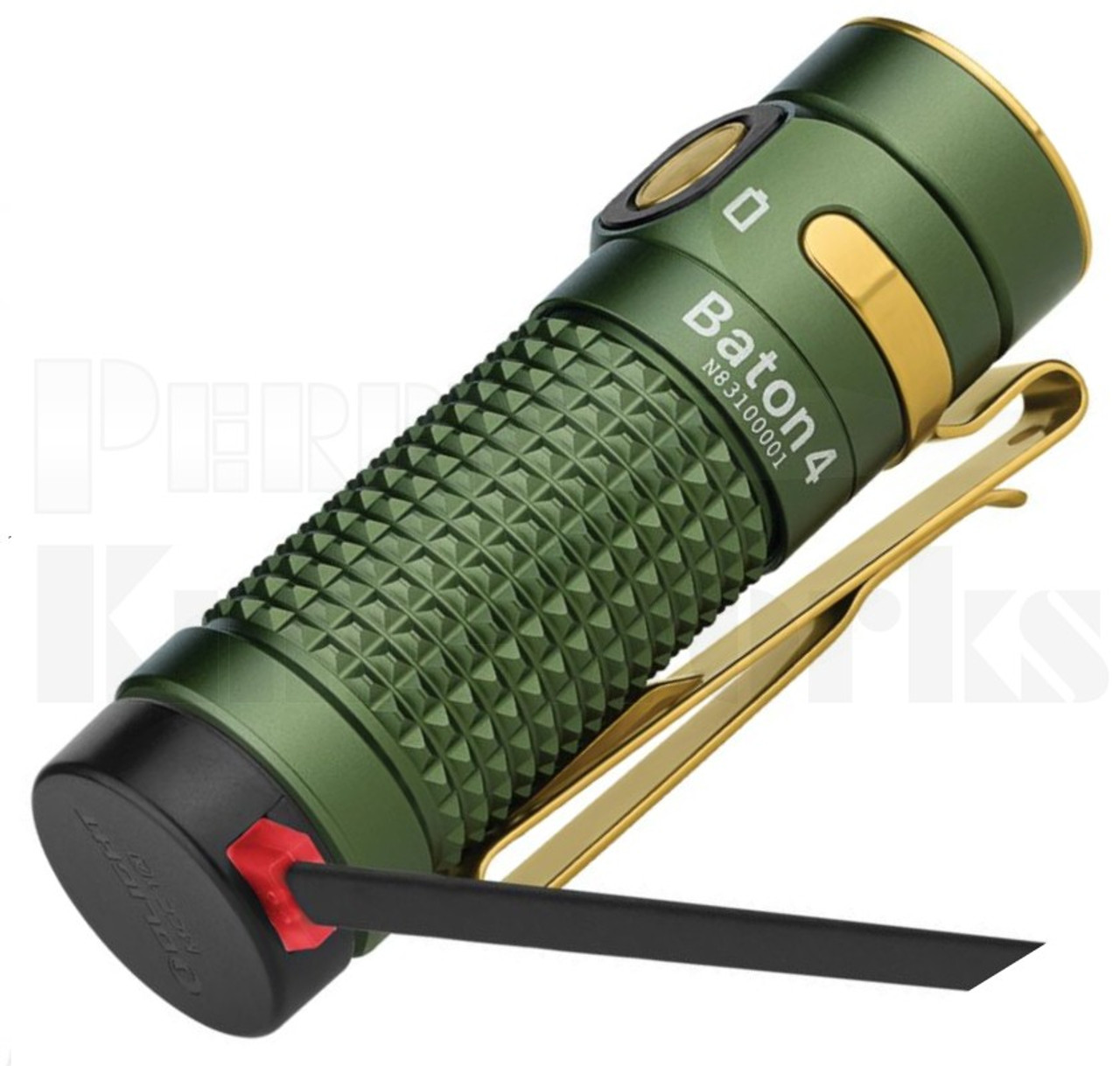 Olight Baton 4 Rechargeable LED Flashlight OD-Green l Cord