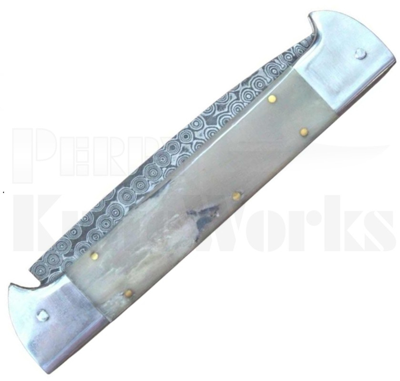 Samir Ahmad 11" Camel Bone Stiletto Automatic Knife