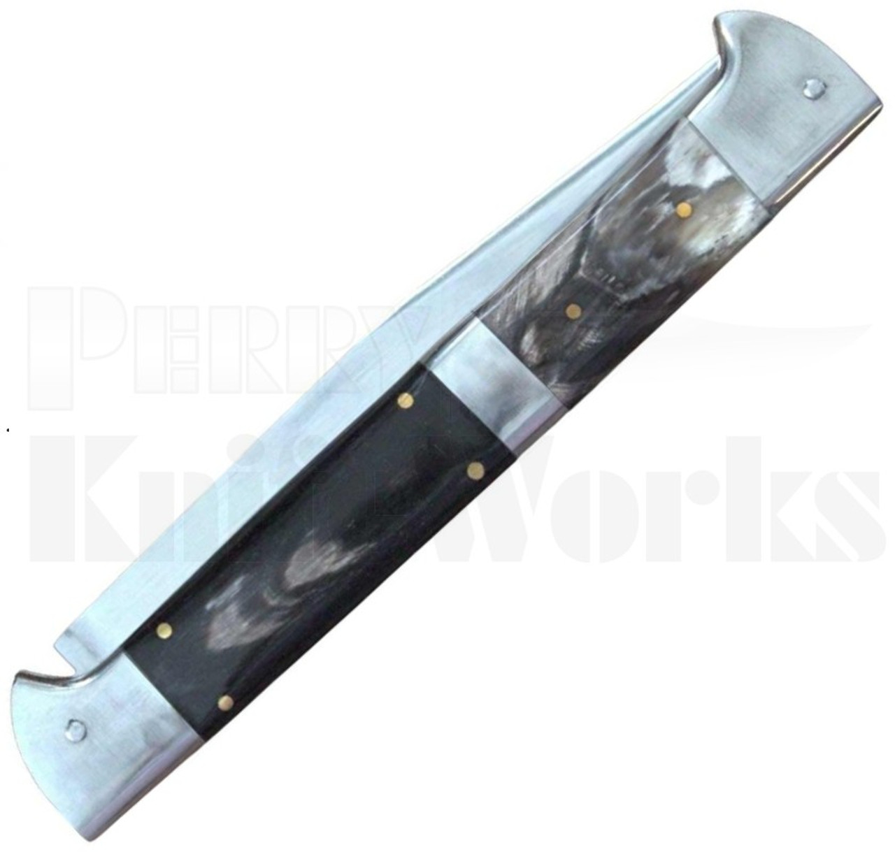 Samir Ahmad 13" Buffalo Horn Stiletto Automatic Knife