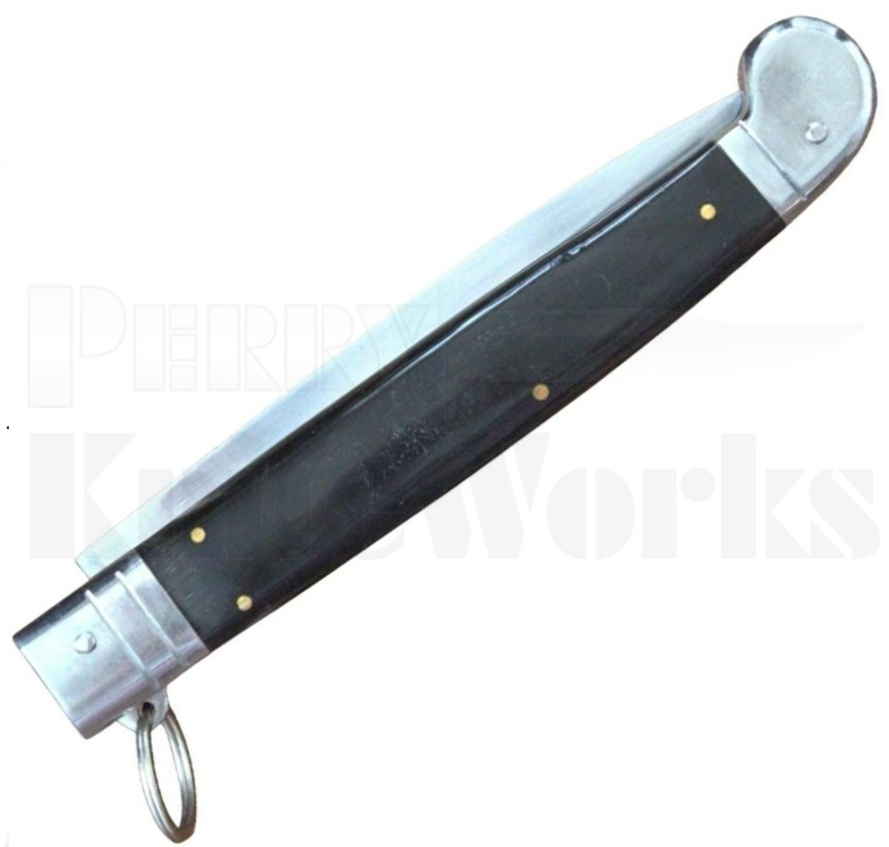 Samir Ahmad 13" Buffalo Horn Ring Pull Automatic Knife