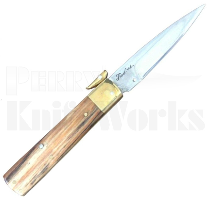 Igor Rodini 7" Leverlock Automatic Knife Olivewood