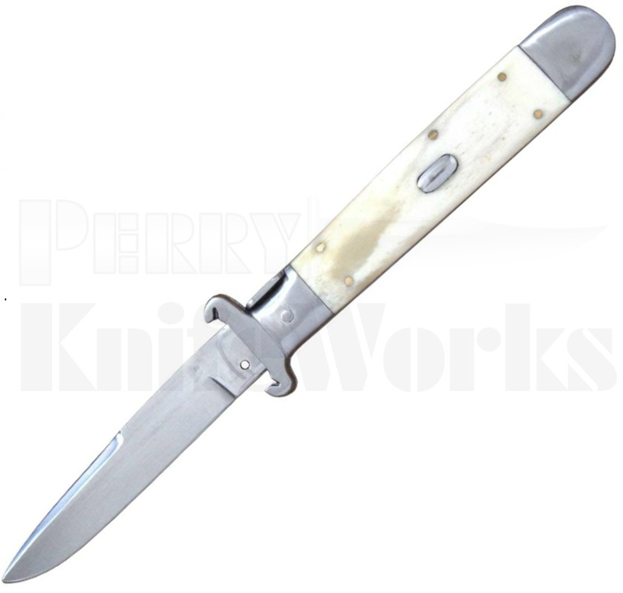 Samir Ahmad 10" Camel Bone Shell Puller Automatic Knife l 440C Blade l For Sale
