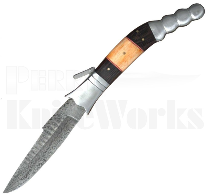 Samir Ahmad 12" Fulcrum Release Automatic Knife l Damascus l For Sale