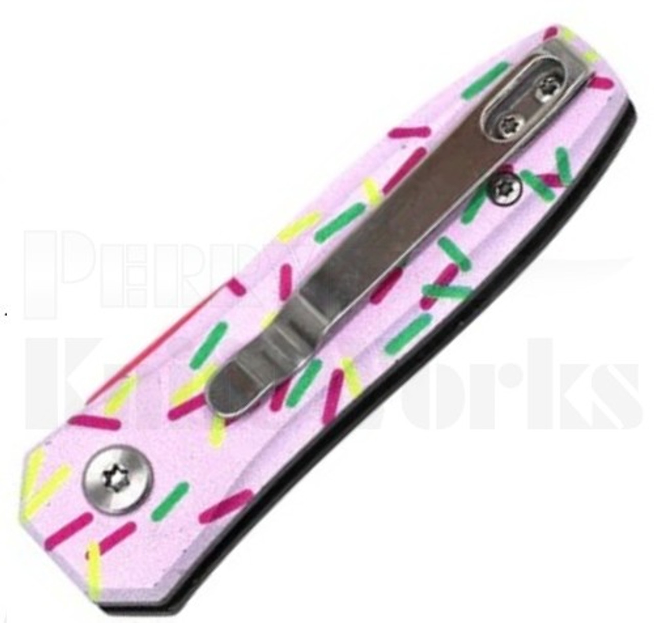 Delta Force Automatic Knife Pink Sprinkles l 1.9" Pink Blade