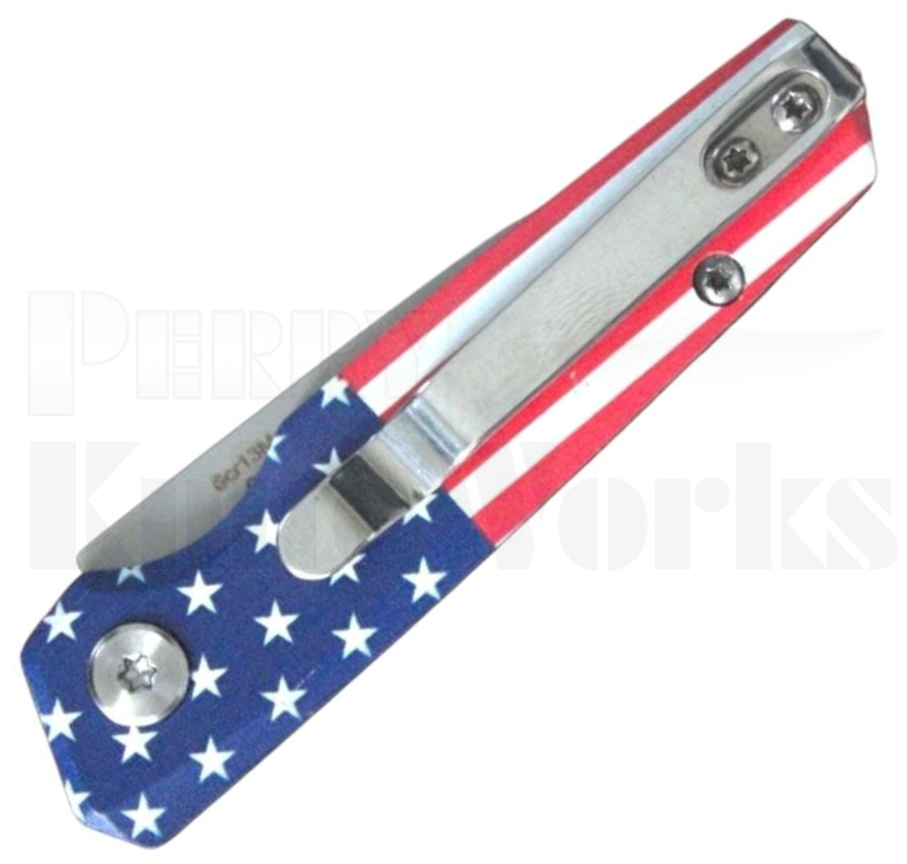 Delta Force Automatic Knife United States Flag l 1.97" Bead Blast