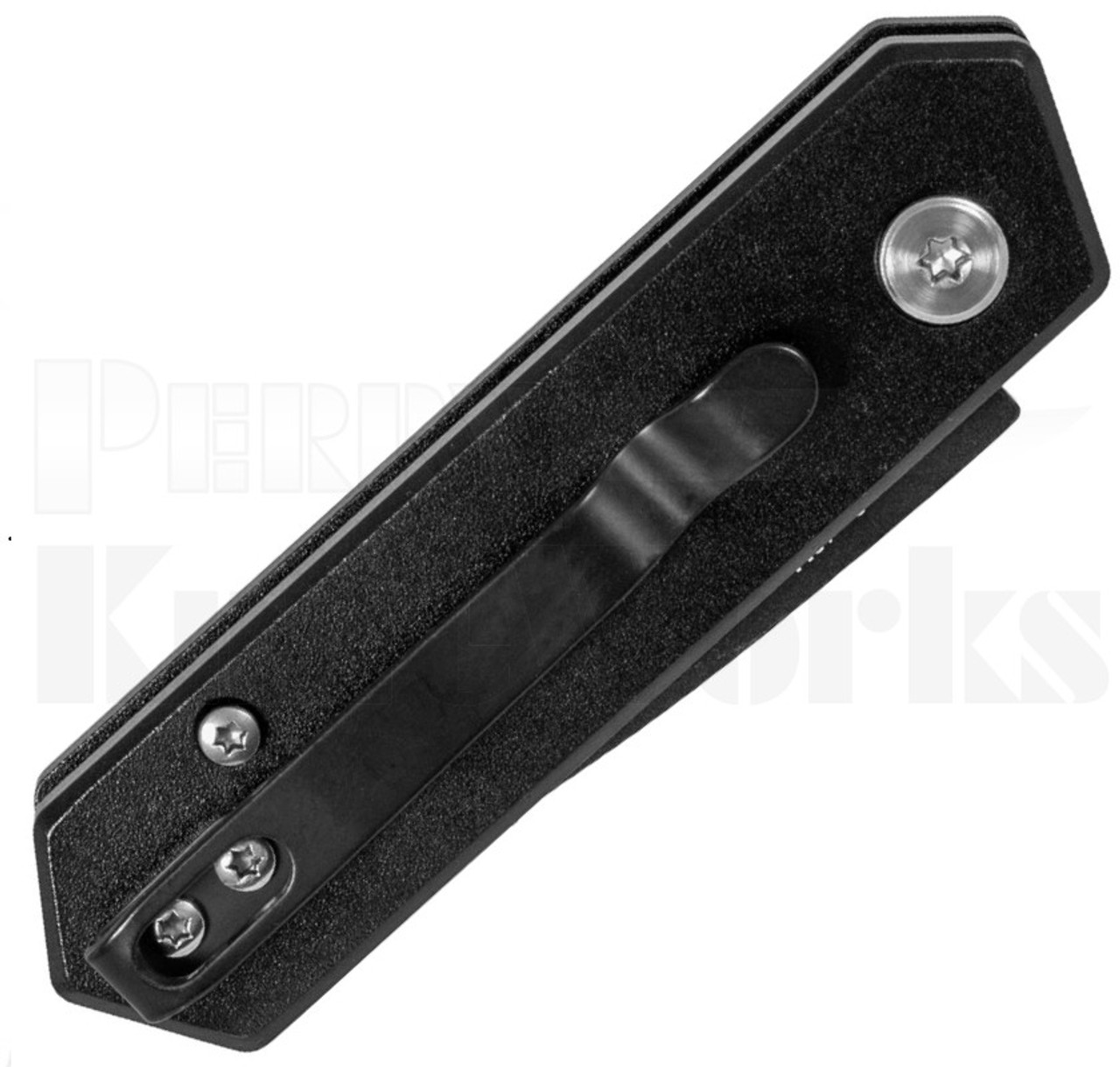 Delta Force Automatic Knife Black Aluminum l 1.97" Black Blade