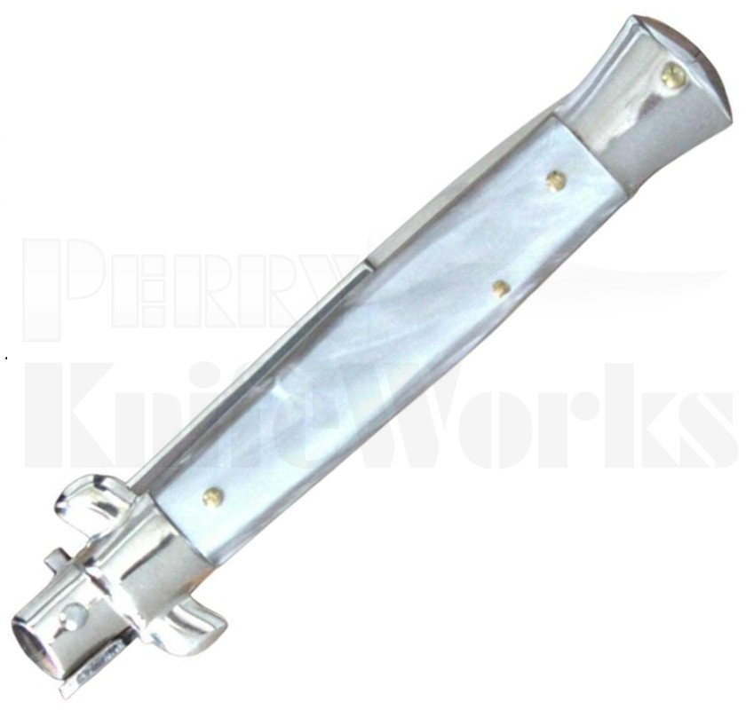 Rialto 8.75" Gray Pearlex Stiletto Automatic Knife l Bayonet