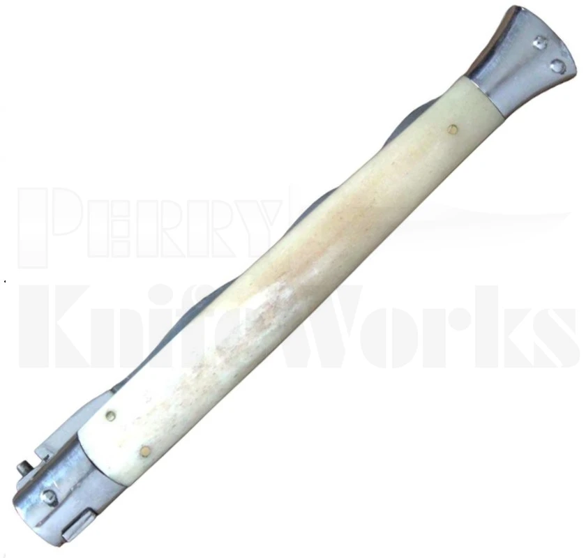 Orang Zaib 11" Camel Bone Stiletto Automatic Knife l 440C Kris