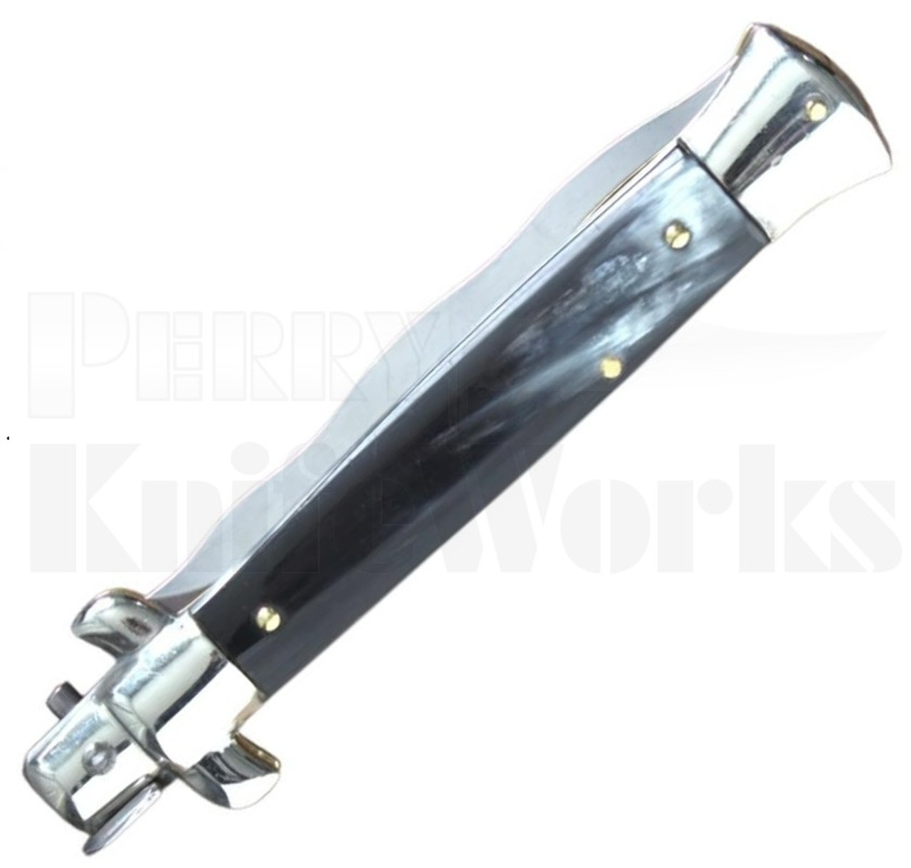 Frank B. 9" Brazilian Horn Stiletto Kris Automatic Knife Picklock