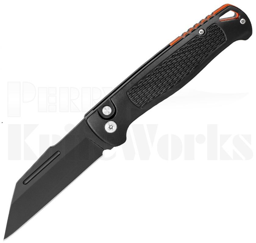 Delta Force Automatic Knife Black Handle l Black Wharncliffe Blade l For Sale
