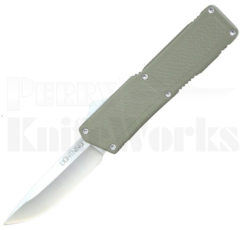 Lightning OD-Green OTF Automatic Knife l Satin Drop Point l For Sale