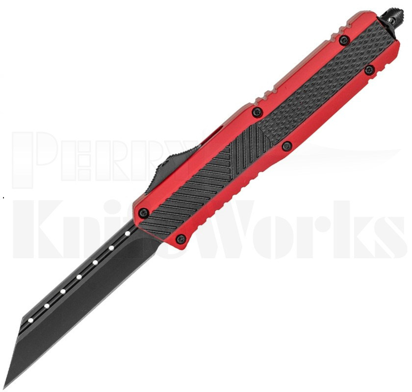 Delta Force Streamline Automatic OTF Knife Red l Black Blade l For Sale