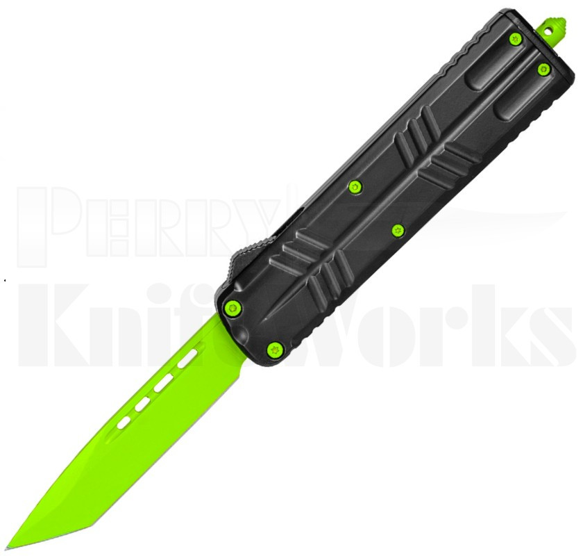 Delta Force OTF Shadowstrike Automatic Knife Black l Zombie Green l For Sale