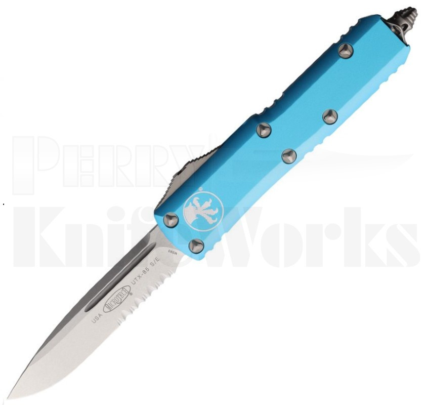 Microtech UTX-85 S/E OTF Automatic Knife Turquoise 231-11TQ l For Sale